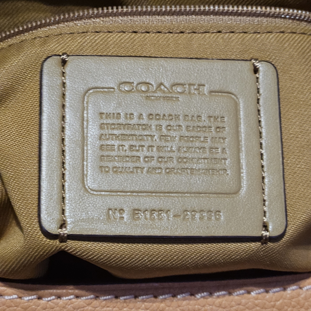 Coach Tan Leather Women's Bag - Picture 8 of 8